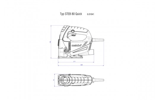 Снимка Прободен трион 590W 80mm METABO STEB 80 QUICK