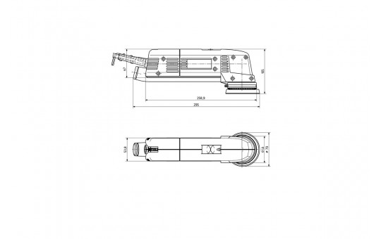 Снимка Ексцентършлайф 220W 80mm METABO SXE 400