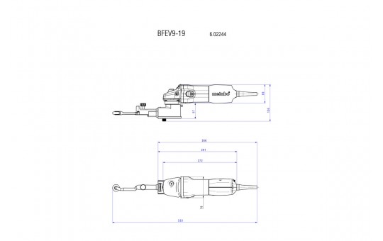 Снимка Шлайф лентов 950W 6-19x457mm METABO BFE 9-20