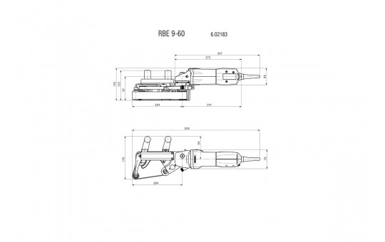 Снимка Шлайф лентов  за тръби 900W 30x533mm METABO RBE 9-60 Set