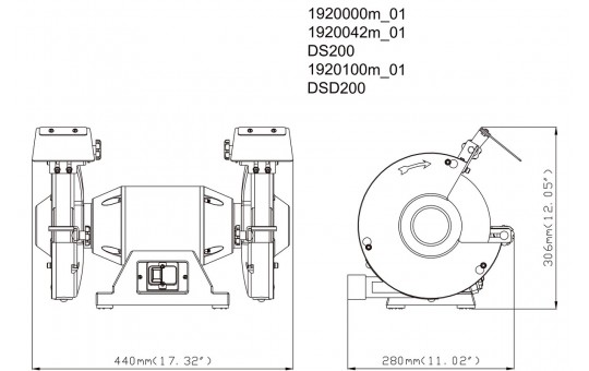 Снимка Шмиргел 600W 200mm METABO DS 200