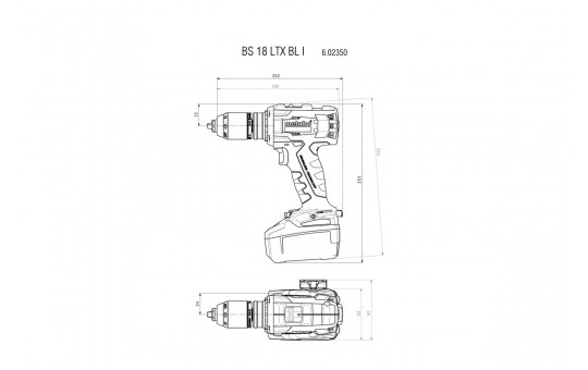 Снимка Винтоверт акум. 18V 120Nm METABO BS 18 LTX BL SOLO