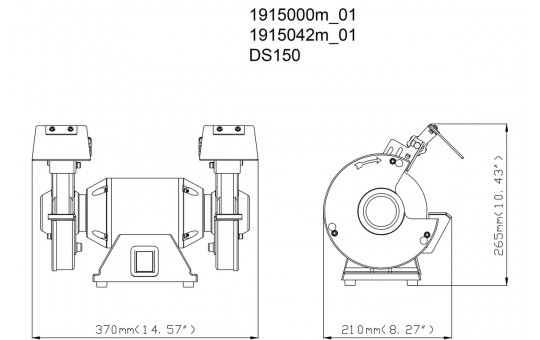 Снимка Шмиргел 350W 150mm METABO DS 150