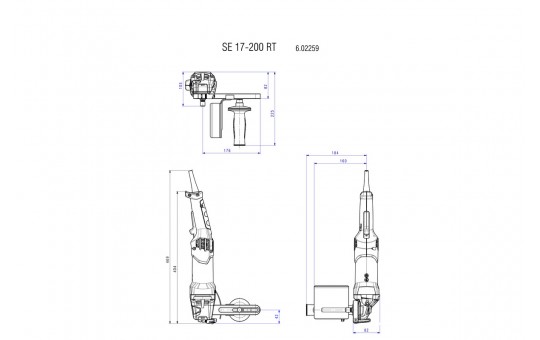 Снимка Сатинираща машина 1700W METABO SE 17-200