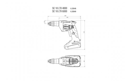 Снимка Винтоверт акумулаторен METABO SE 18 LTX 4000 SOLO