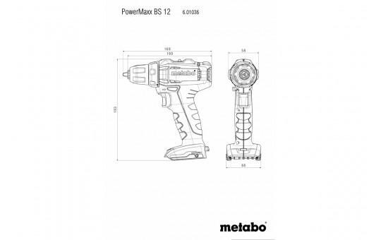 Снимка Винтоверт акум. 12V 40Nm METABO POWERMAXX BS 12 2x2Ah