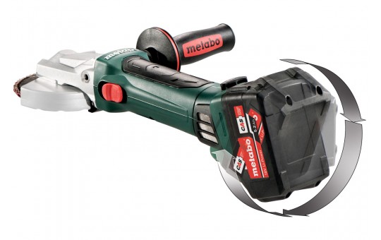 Снимка Ъглошлайф акум. с плоска глава 125mm METABO WF 18 LTX 125 QUICK SOLO