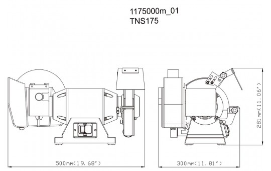 Снимка Шмиргел комбиниран 500W 175+200mm METABO TNS 175